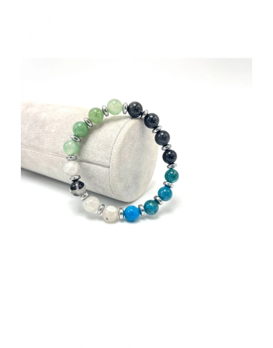 Sertifikalı Boğa Burcu 8mm Doğal Taş Bileklik