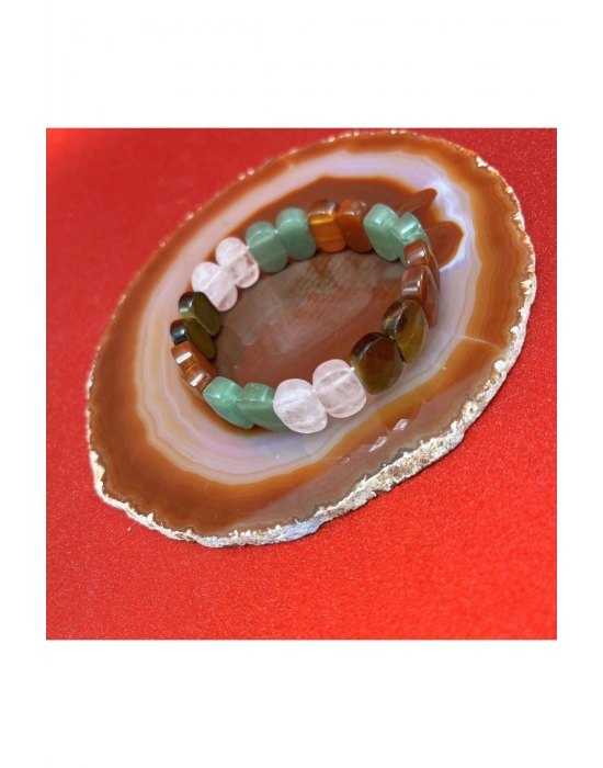 Sertifikalı Boğa Burcu Doğal Taş Roleks Bileklik