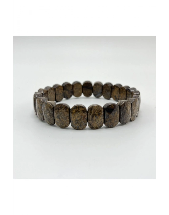 Sertifikalı Bronzit Doğal Taş Roleks Bileklik