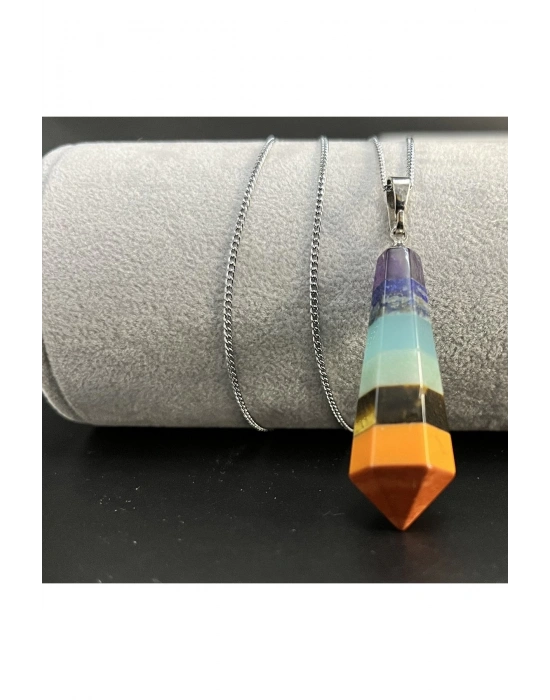 Sertifikalı Çakra Doğal Taş Kolye