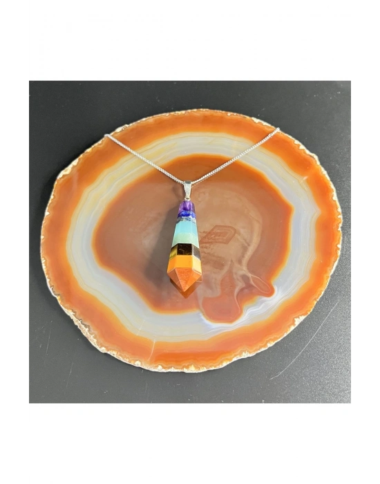 Sertifikalı Çakra Doğal Taş Kolye