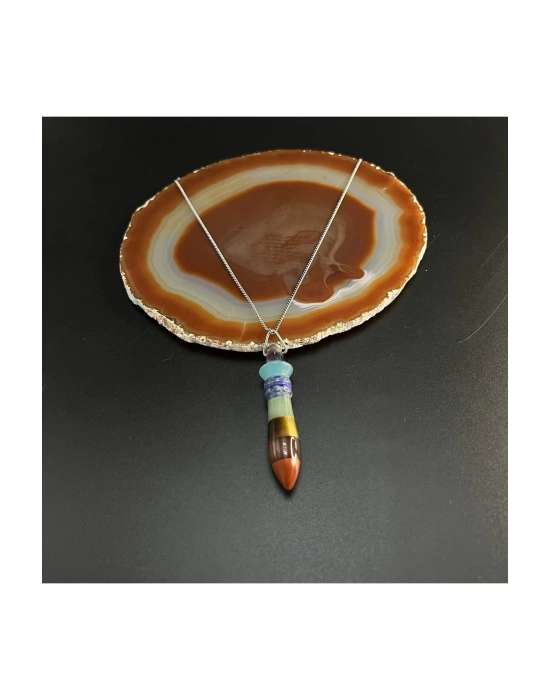 Sertifikalı Çakra Doğal Taş Kolye