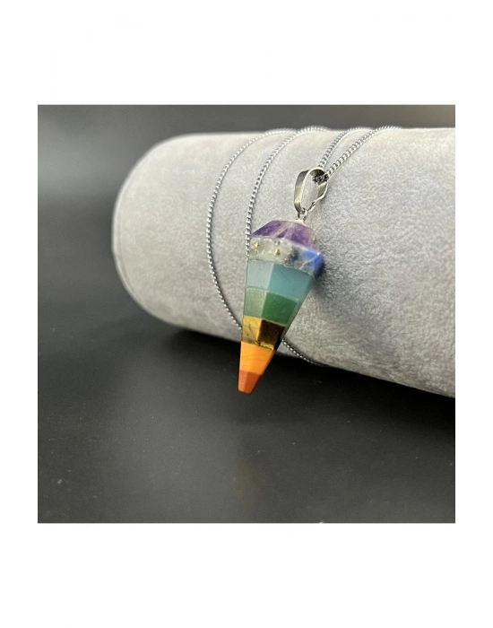 Sertifikalı Çakra Doğal Taş Kolye (Kararmama Garantili)