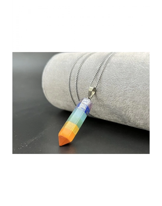 Sertifikalı Çakra Doğal Taş Kolye (Kararmama Garantili)