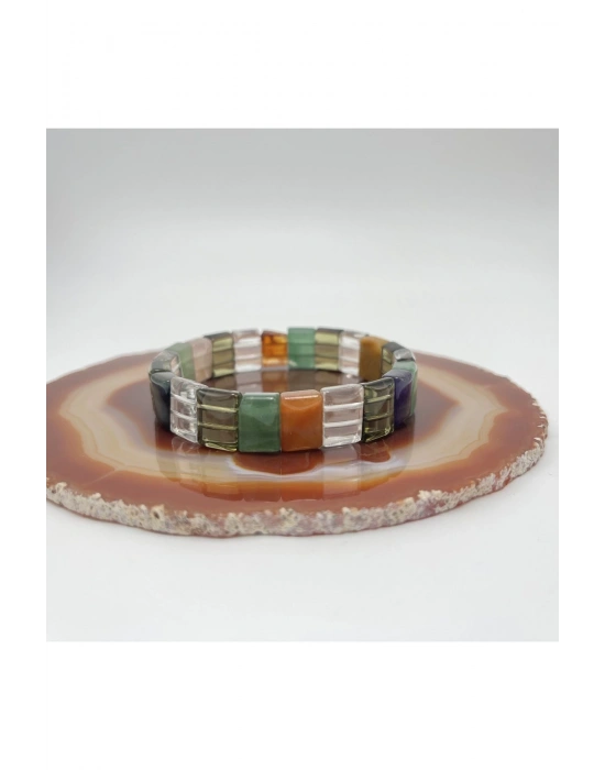 Sertifikalı Çakra Doğal Taş Roleks Bileklik