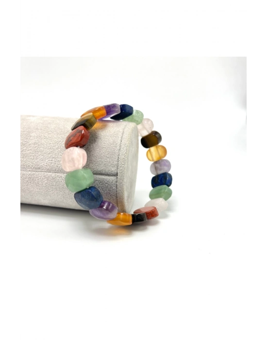 Sertifikalı Çakra Taşları Doğal Taş Roleks Bileklik