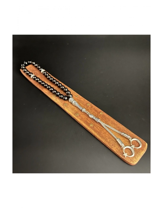 Sertifikalı Dumanlı Kuvars 8mm 33lük Doğal Taş Tesbih