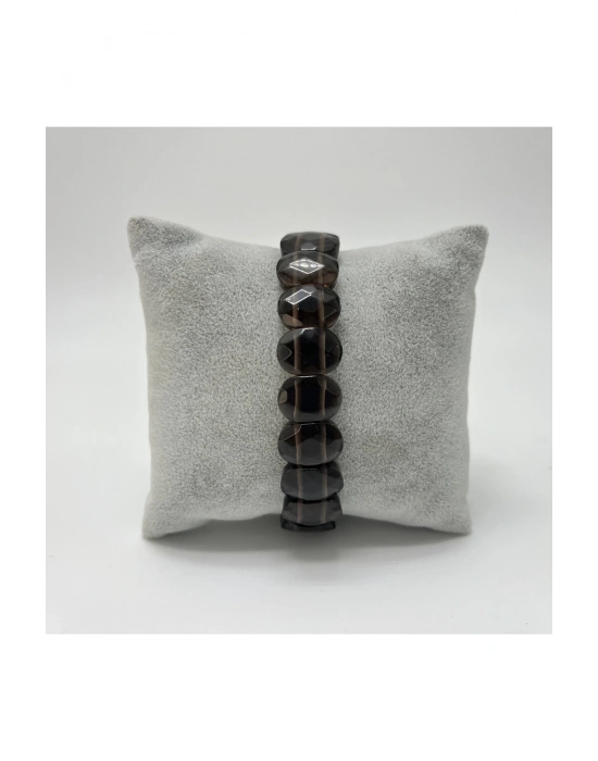 Sertifikalı Dumanlı Kuvars Doğal Taş Roleks Bileklik