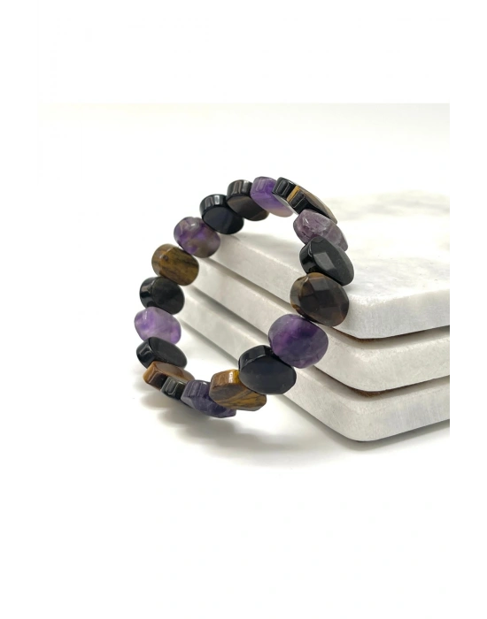 SERTİFİKALI Duygusal Denge & Özgüven & Sakinlik Doğal Taş Roleks Bileklik