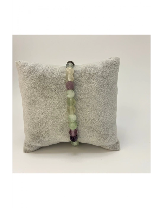 SERTİFİKALI Florit 6mm Doğal Taş Bileklik