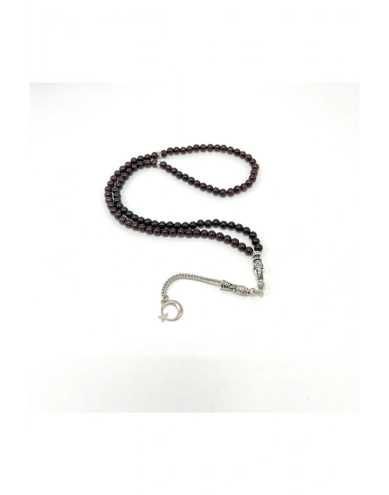 Sertifikalı Granat Lal 6mm 99luk Doğal Taş Tesbih