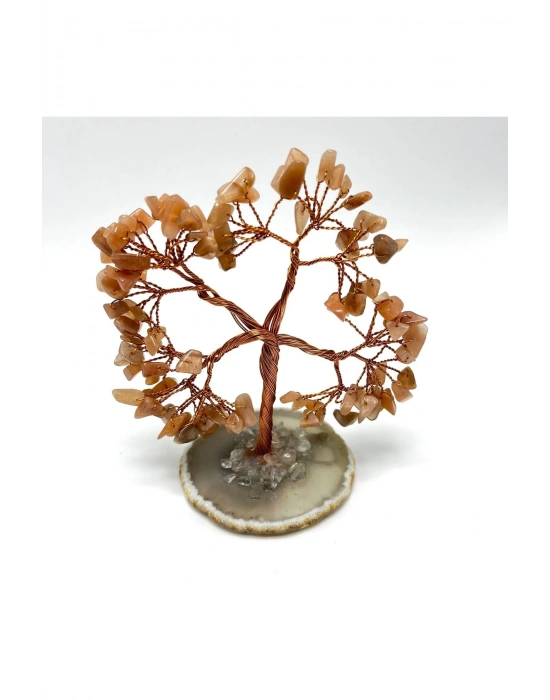 Sertifikalı Güneş Taşı - Akik Doğal Taş Ağaç