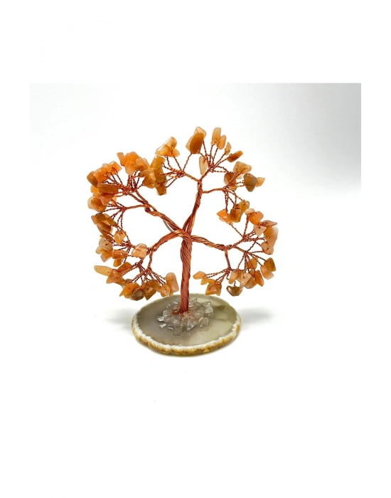 Sertifikalı Güneş Taşı - Akik Doğal Taş Ağaç