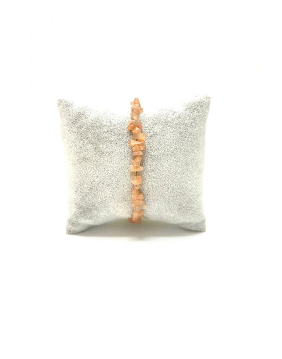 SERTİFİKALI Güneş Taşı Saçaklı Model Doğal Taş Makrome Bileklik Ayarlanabilir Ölçü