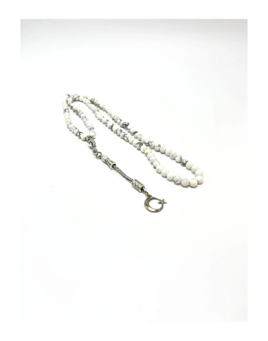 Sertifikalı Havlit  6mm 99luk Doğal Taş Tesbih