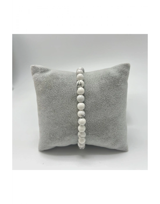 SERTİFİKALI Havlit 6mm Doğal Taş Bileklik