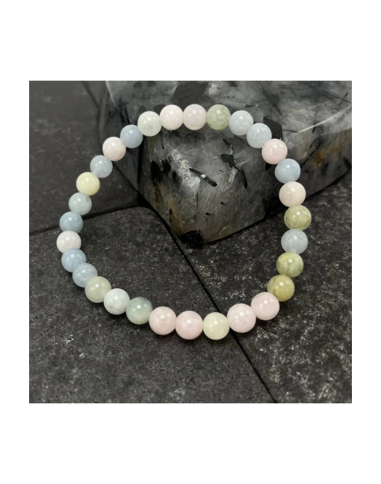 SERTİFİKALI Helkum 6mm Doğal Taş Bileklik