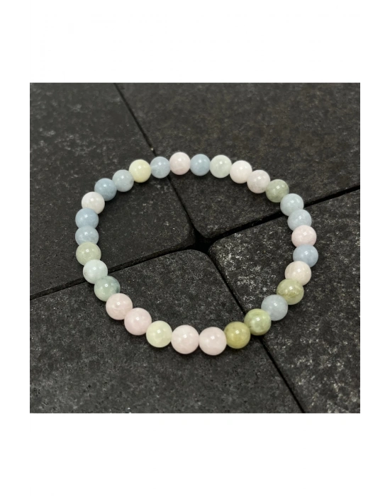 SERTİFİKALI Helkum 6mm Doğal Taş Bileklik