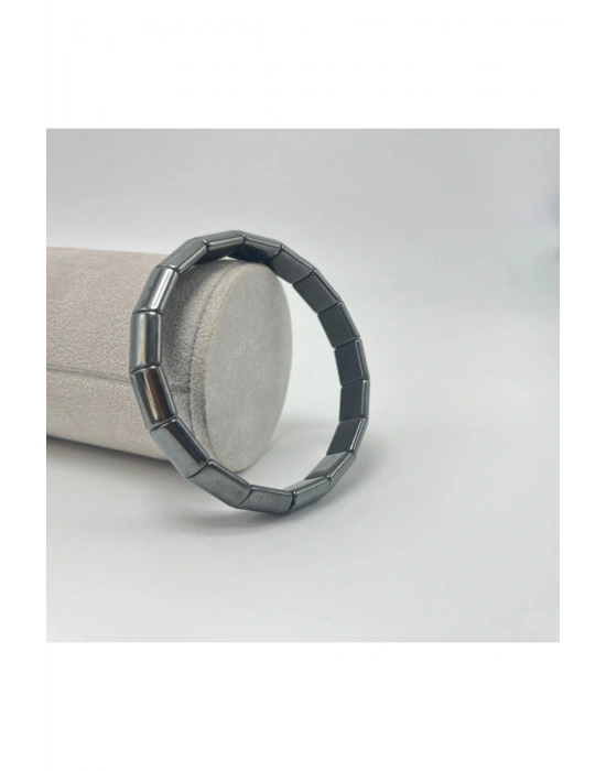 Sertifikalı Hematit Roleks Kesim Doğal Taş Bileklik