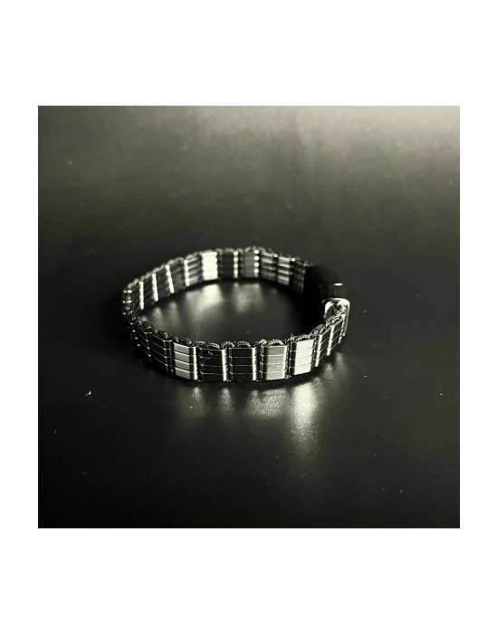 SERTİFİKALI HEMATİT TASARIM DOĞAL TAŞ BİLEKLİK