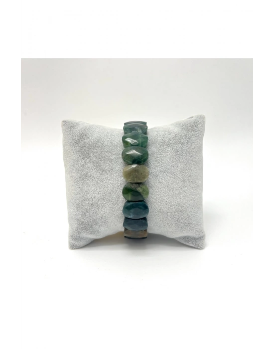 Sertifikalı Hint Akik Doğal Taş Roleks Bileklik