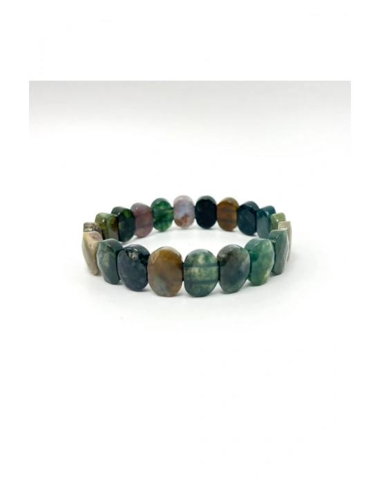 Sertifikalı Hint Akik Doğal Taş Roleks Bileklik