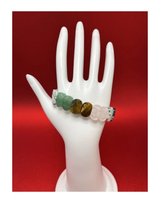 Sertifikalı Ikizler Burcu Doğal Taş Roleks Bileklik