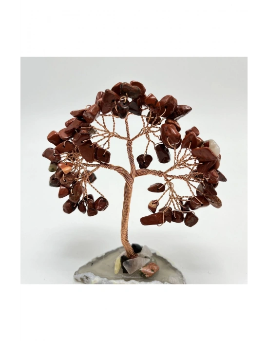 Sertifikalı Jasper - Akik Doğal Taş Ağaç