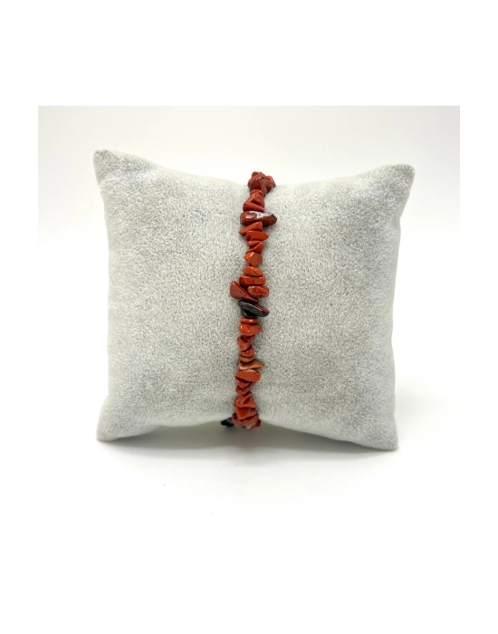 SERTİFİKALI Jasper Saçaklı Model Doğal Taş Makrome Bileklik Ayarlanabilir Ölçü