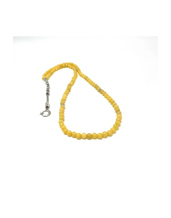 Sertifikalı Kalsit  6mm 99luk Doğal Taş Tesbih