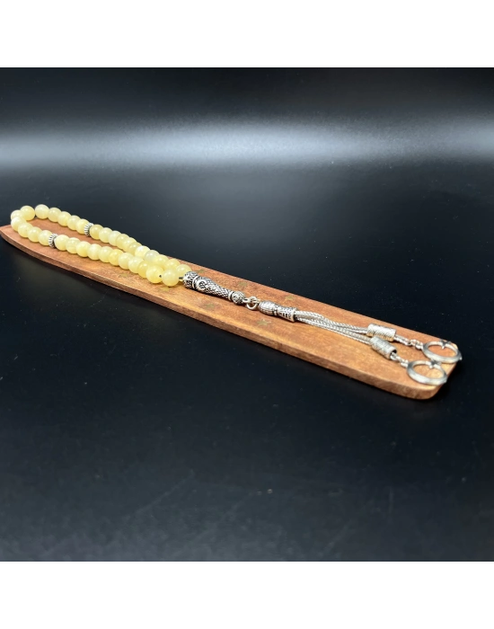 Sertifikalı Kalsit  8mm 33lük Doğal Taş Tesbih