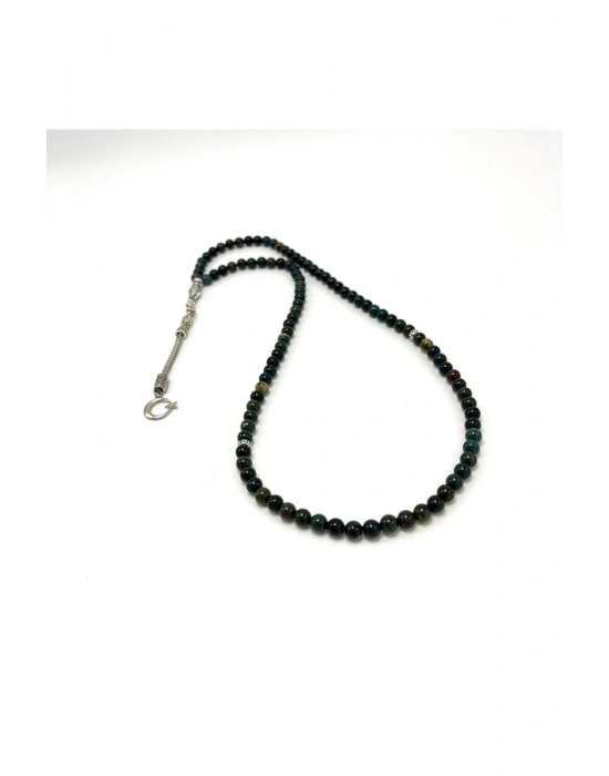 Sertifikalı Kan Taşı 6mm 99luk Doğal Taş Tesbih