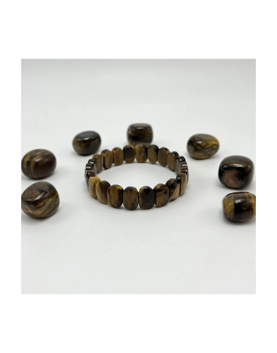 Sertifikalı Kaplan Gözü Doğal Taş Roleks Bileklik