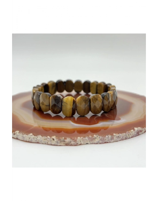 Sertifikalı Kaplan Gözü Doğal Taş Roleks Bileklik