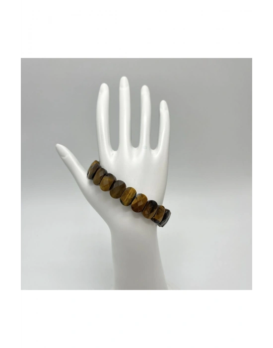 Sertifikalı Kaplan Gözü Doğal Taş Roleks Bileklik