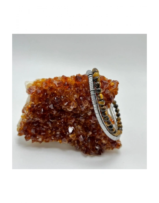 SERTİFİKALI Kaplan Gözü ve Hematit Bileklik