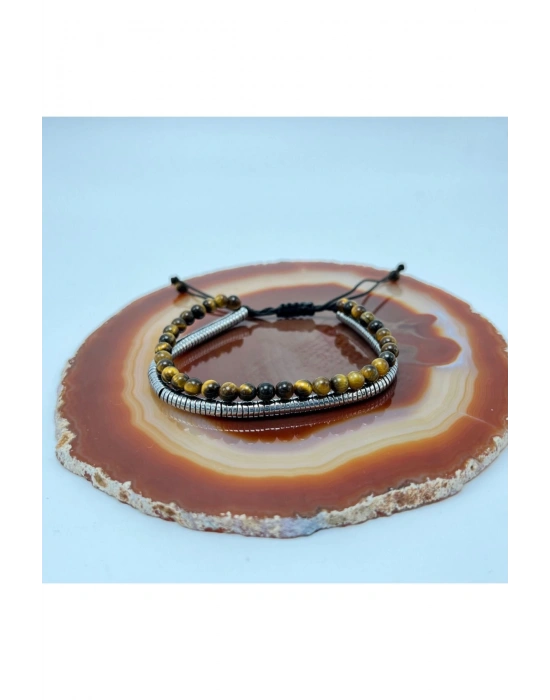 SERTİFİKALI Kaplan Gözü ve Hematit Bileklik