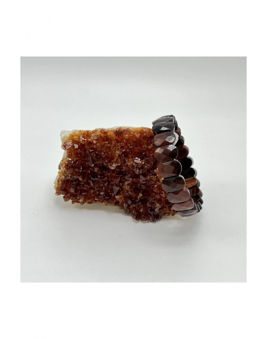 Sertifikalı Kırmızı Kaplan Gözü Doğal Taş Roleks Bileklik