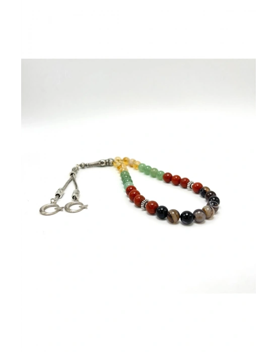 Sertifikalı Koç Burcu 8mm 33lük Doğal Taş Tesbih