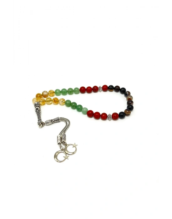 Sertifikalı Koç Burcu 8mm 33lük Doğal Taş Tesbih