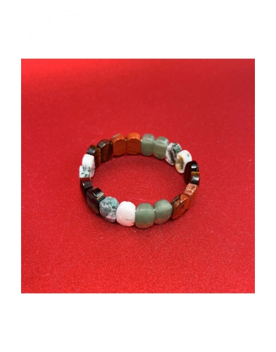 Sertifikalı Kova Burcu Doğal Taş Roleks Bileklik