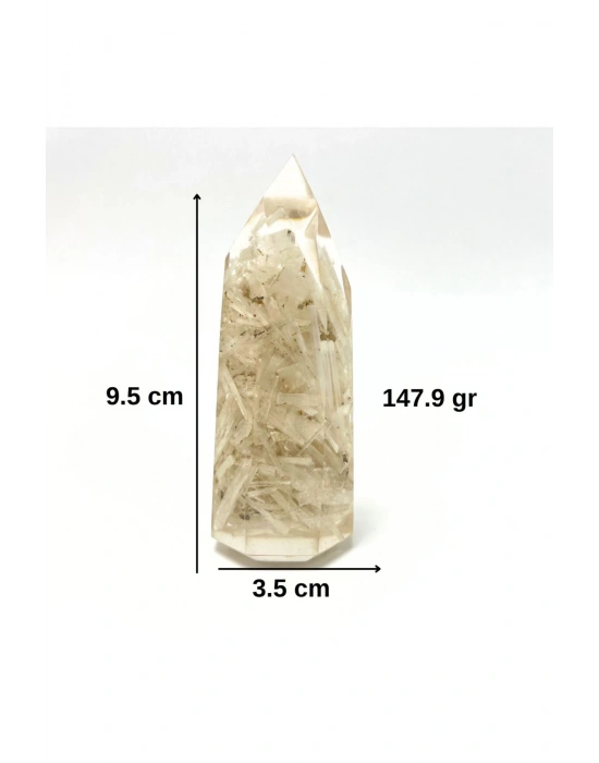 Sertifikalı Kristal Kuvars Organit Piramit Doğal Taş