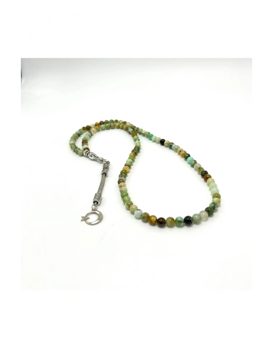 Sertifikalı Krizokol 6mm 99luk Doğal Taş Tesbih