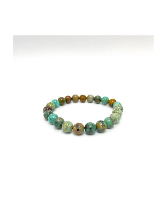 Sertifikalı Krizokol 8mm Elastik Misinalı Doğal Taş Bileklik