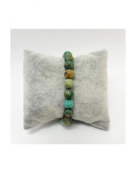 Sertifikalı Krizokol 8mm Elastik Misinalı Doğal Taş Bileklik