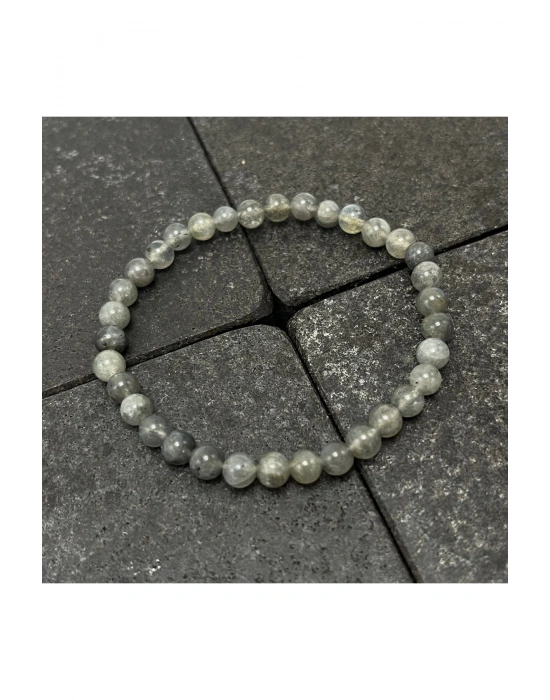 SERTİFİKALI Labrodorit 6mm Doğal Taş Bileklik