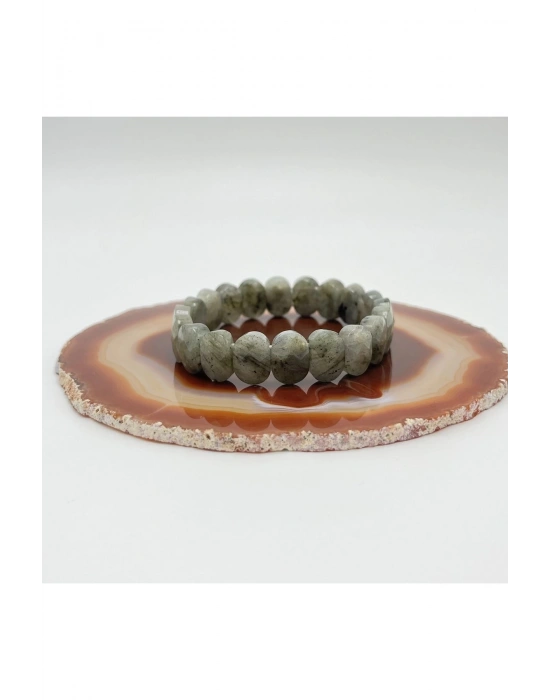 Sertifikalı Labrodorit Doğal Taş Roleks Bileklik