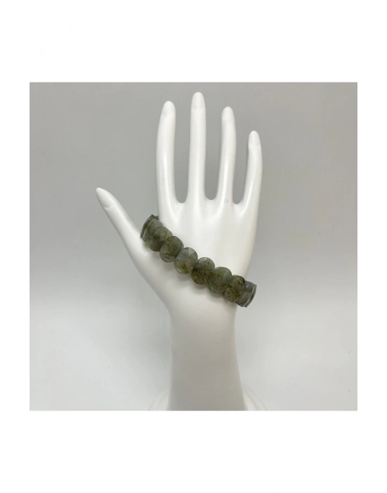 Sertifikalı Labrodorit Doğal Taş Roleks Bileklik