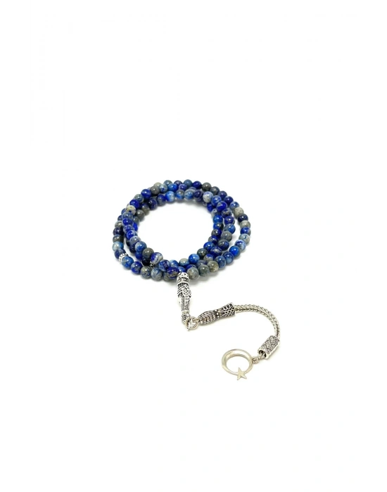 Sertifikalı Lapis Lazuli 6mm 99luk Doğal Taş Tesbih