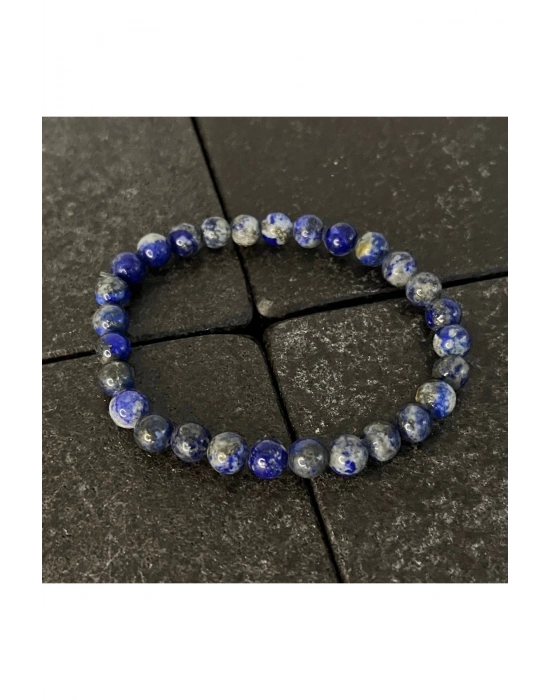 SERTİFİKALI Lapis Lazuli 6mm Doğal Taş Bileklik